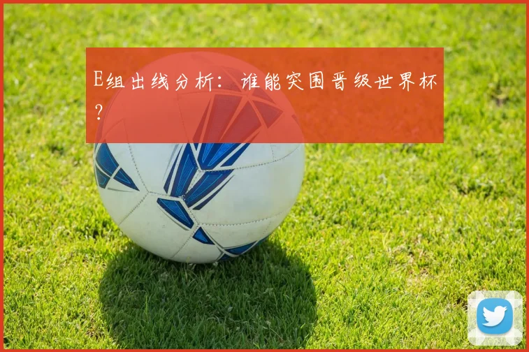 E组出线分析:谁能突围晋级世界杯?